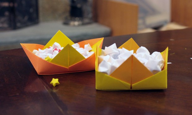 Origami bowls made from Fabulous Origami Boxes by Tomoko Fuse